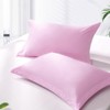 2 Pack 500 Thread Count Cotton Pillow Shams, Super Soft and Breathable Oxford Pillowcases - NTBAY - 3 of 4