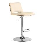 Thierry Adjustable Barstool with Faux Leather - Armen Living