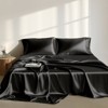 Sapphtopaz Luxury Satin Comforter Set, Bedding Set Fitted Sheet Set with 1 Flat Sheet,1 Fitted Sheet,2 Pillowcase, Machine Washable - 3 of 4