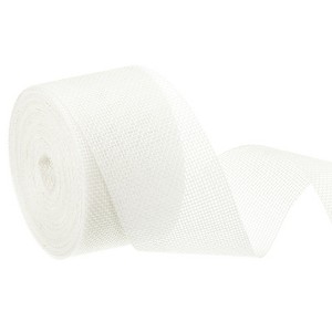 Unique Bargains Burlap Wired Soft Decorative Ribbon Trim for Gift Wrapping - 1 of 4