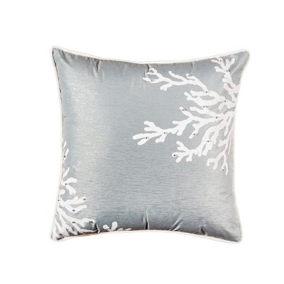 C&F Home Seafoam Blue Coral Square Pillow