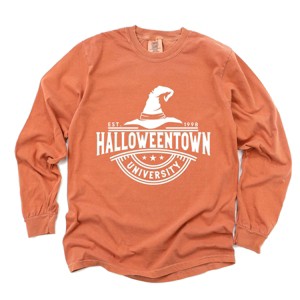 Simply Sage Market Halloweentown University Hat Garment Dyed Long Sleeve - 1 of 4