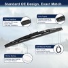 Unique Bargains Rubber for Honda CR-V CRV 2012-2016 Windshield Wipers 13" Black - 3 of 4