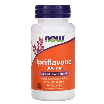 Now Foods Ipriflavone, 300 mg, 90 Capsules, Dietary Supplements