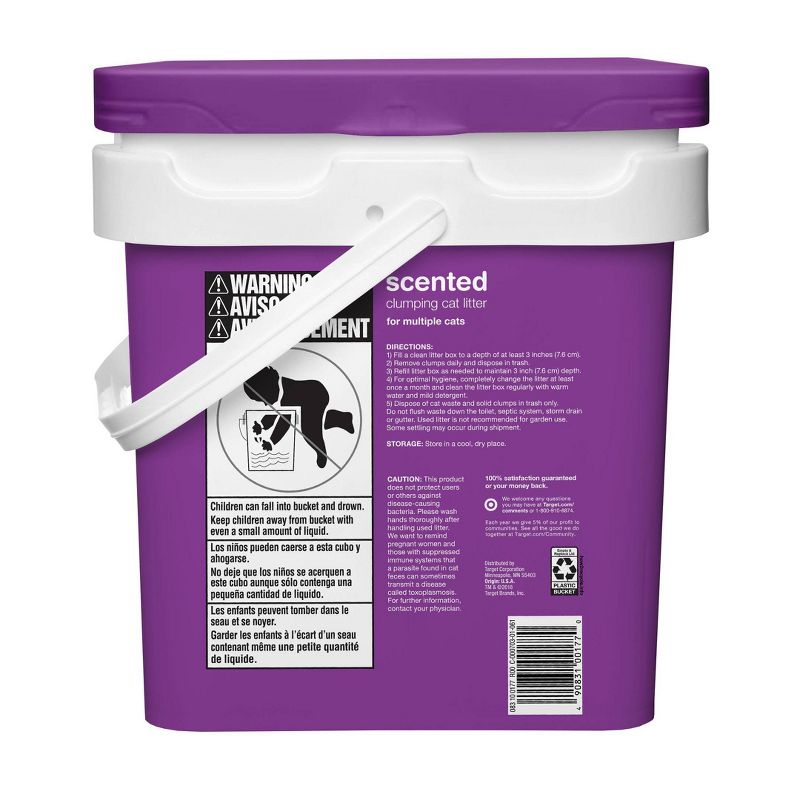 Scented Scoop Pail Clumping Cat Litter - 35lbs - up &#38; up&#8482;, 2 of 4