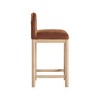 Meridian Furniture,Conrad Cognac Velvet Counter Stool - 4 of 4
