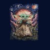 Men's Star Wars The Mandalorian The Child Starry Night Pull Over Hoodie - 2 of 4