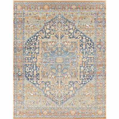 Hauteloom Ripponlea Blue&Orange Medallion Rug