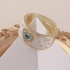 SOHI Women's Daisy White The Evil Heart Finger Ring - 2 of 4