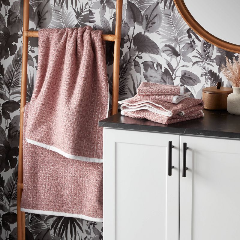 6pc Boho Bath Towels and Washcloths Set - Threshold™, 3 of 14