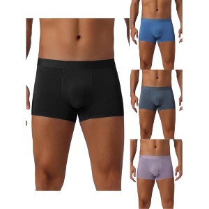 INSPIRE CHIC Men's 4 Pack Underwear Soft Solid Color Basic Boxer Briefs - 1 of 4