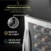 Schmécké 18 Bottle Compressor Wine Cooler Refrigerator w/Lock - Large Freestanding Wine Cellar 41f-64f Digital Temperature Control - Stainless Steel - 4 of 4