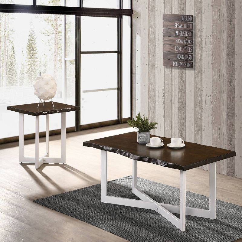 Bedlin Coffee and End Tables Set Oak - miBasics, 3 of 6