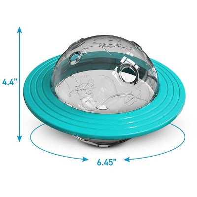 Blue Interactive Planet Treat Dispensing Chew Toy for Dogs