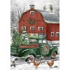 Briarwood Lane Winter House Flag 40x28 For Outdoor Christmas on the Farm For Christmas House Flag - 3 of 4