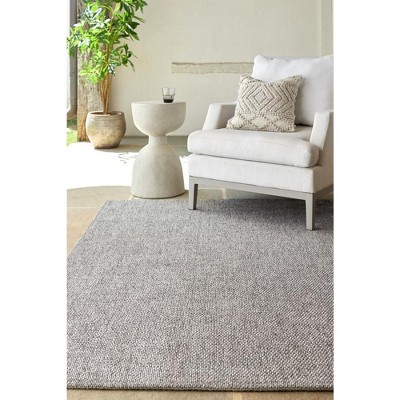 Birdie Gray Synthetic Rectangular Indoor/Outdoor Area Rug 3'10" x 5'7"
