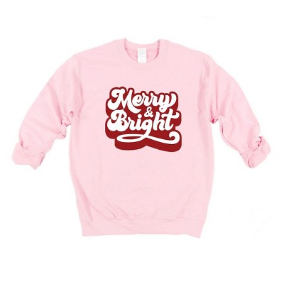 Simply Sage Market Women's Graphic Sweatshirt Retro Merry and Bright