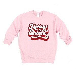 Simply Sage Market Women's Graphic Sweatshirt Retro Merry and Bright - 1 of 4