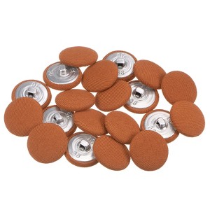 Unique Bargains Metal Shank Round Cloth Covered DIY Sewing Buttons 20 Pcs - 1 of 4