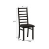XIYUYEU Dining Table Set for 2 Tulip Table with 2 Chairs, Coffee Shop, Small Spaces - 4 of 4
