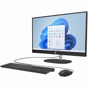 Refurbished: HP 24-cr0430 23.8" FHD All-in-One Desktop Intel Core i3 8GB 256GB Win11H - Manufacturer Refurbished - 1 of 4