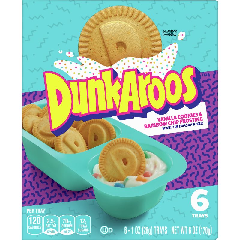 Dunkaroos Vanilla Cookies &#38; Rainbow Chip Frosting - 6oz/6ct, 2 of 6