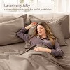 400 Thread Count Organic Cotton Sateen Bed Sheet Set by Bare Home - 3 of 4