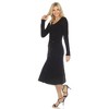 Women's Crew Neck Fit and Flare Sweater Midi Dress - 2 of 4