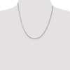 Black Bow Jewelry 1.5mm Sterling Silver, Diamond Cut Flat Snake Chain Necklace - 2 of 4