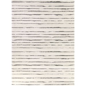 Balta Rugs Bishop Striped Plush Area Rug Gray - 1 of 4