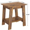 End Table, Small Side Table, Nightstand with 5-Tier Storage Shelf for Living Room, Bedroom - image 2 of 4