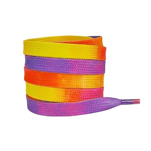 INSPIRE CHIC Tie-Dye Flat Shoe Laces Shoestrings for Sneakers Hiking Shoes 0.31'' 1 Pair - 1 of 4