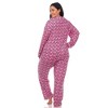 Plus Size Long Sleeve Heart Print Pajama Set - White Mark - 4 of 4