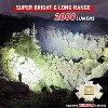 Rechargeable High Lumen Flashlight, 2000LM XHM90.2 30W LED Flashlight with COB Head, 7 Modes, Household, Emergency Handheld Powerful - 2 of 4