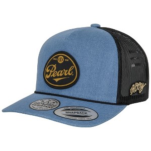 Adult Pearl Logo Denim Colorway Curved Bill Adjustable Trucker Hat - 1 of 4