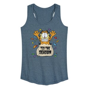 Women's - Garfield - Tis The Season Graphic Racerback Tank - 1 of 4