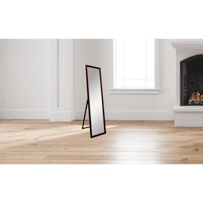 Walnut Finish Full Length Freestanding Kids Mirror