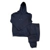 Mens 2 Piece Full Matching Ultra Soft Hoodie And Jogger Set Fleece - 2 of 2