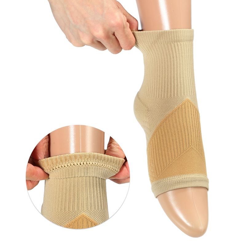 Unique Bargains Breathable Adjustable Ankle Support Braces 1 Pair, 2 of 7