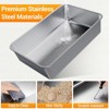 Stainless Steel Cat Litter Box,Large Metal Cat Box with Lid Anti-Urine Leakage XL Boxes with High Sides Easy Clean Non-Sticky Scoop Included - 4 of 4