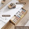 GAOMON 47.2" Tall Fluted Dresser with 6 Deep Drawers,Modern Curved Profile Wooden Storage Chest for Multi-Room Use - 4 of 4