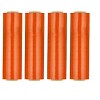 PSBM 4 Rolls Opaque Orange Cast Hand Pallet Stretch Wrap 18" x 1500 Ft. x 63 Gauge - 3 of 4
