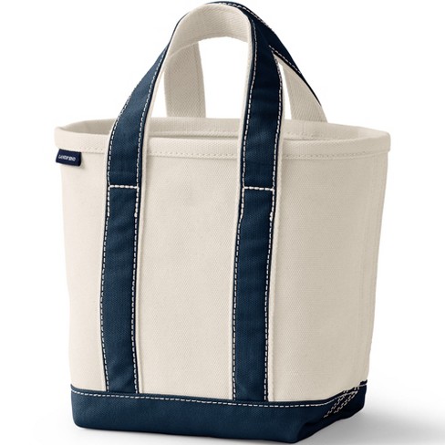 Lands' End Open Top Canvas Tote Bag - image 1 of 4