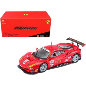 Ferrari 488 GTE #62 G. Fisichella - T. Vilander - J. Calado 24 Hours of Daytona (2017) 1/43 Diecast Model Car by Bburago - 1 of 3