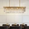 ALOADECOR 12-Light Modern Fringe Crystal Chandelier for Dining Room with Crystal Accents - 3 of 4