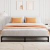 homfan 6 Inch Full Size Metal Platform Bed Frame with Steel Slat Support, Mattress Foundation and No Box Spring Needed, Easy Assembly, Black - 2 of 4