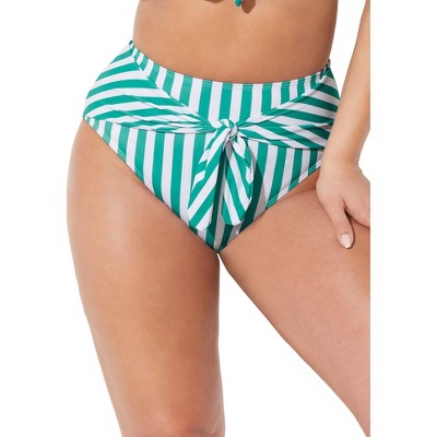 Swimsuits for All Women's Plus Size Tie Front Bikini Bottom