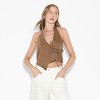 Women's Denim Wrap Halter Top - Wild Fable™ - 2 of 3