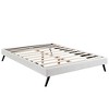 Modway Loryn Full Vinyl Bed Frame with Round Splayed Legs - White - 4 of 4