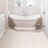 4'x5' Set of 20 Cecilia Peel & Stick Floor Tiles White - FloorPops: Vinyl Mosaic, Stain-Resistant, Textured Finish - 2 of 4